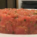 Steak tartar a la mostaza antigua